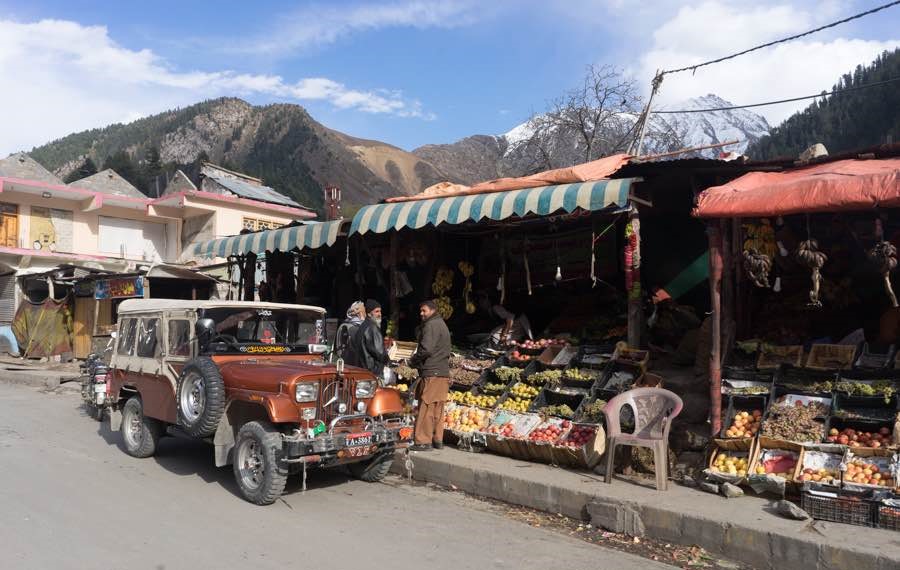 Local bazaar showcasing handicrafts and souvenirs