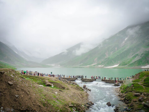 Serene lake view in Naran Kaghan